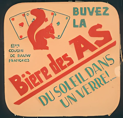 Sous-bock Biere des As
