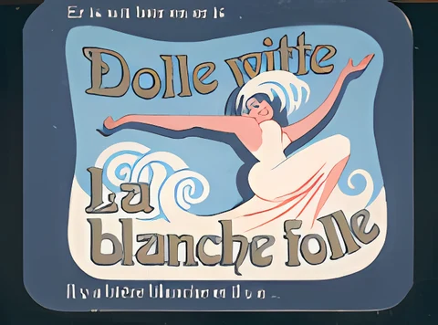 Sous-bock Blanche Folle