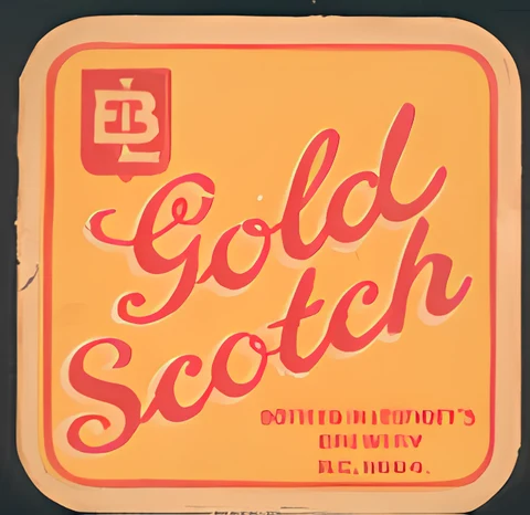 Sous-bock Gold Scotch
